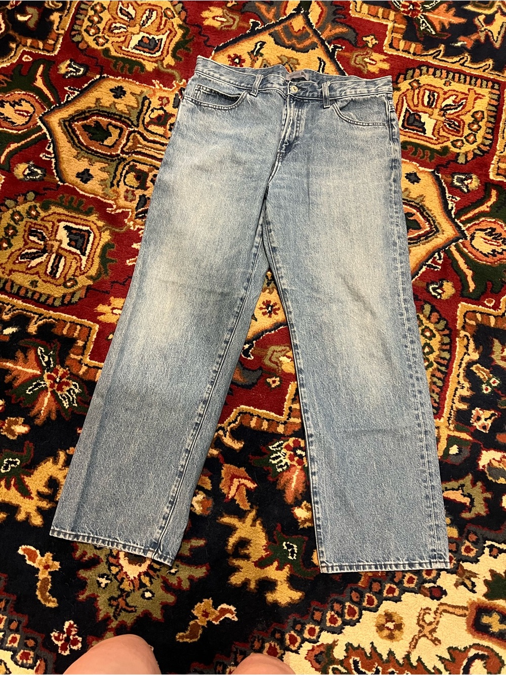 JW ANDERSON Light Blue Straight Leg Jeans